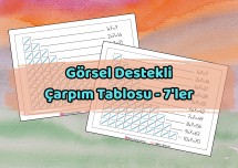 Görsel Destekli Çarpım Tablosu - 7'ler