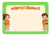Nöbetçi Öğrenci Panosu