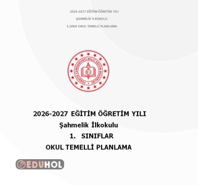 1. Sınıf Okul Temelli Planlama