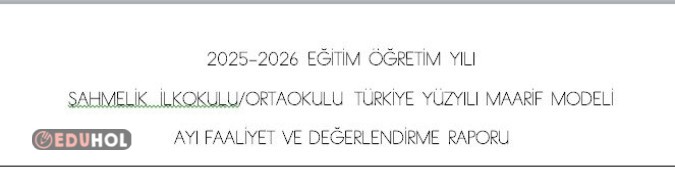 TÜRKİYE YÜZYILI MAARİF MODELİ 1.SINIF MATEMATİK DERSİ KASIM AYI FAALİYET VE DEĞERLENDİRME RAPORU