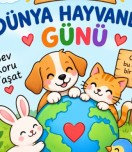 4 EKİM HAYVANLARI KORUMA GÜNÜ POSTER