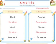A-N-E-T-İ  -L 6 SEVİYELİ OKUMA