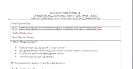 TÜRKİYE YÜZYILI MAARİF MODELİ 2. SINIF TÜRKÇE DERSİ OCAK