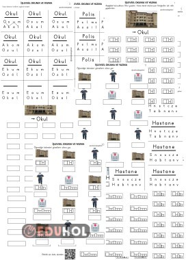 İşlevsel Okuma ve Yazma - Okul - Polis- Hastane