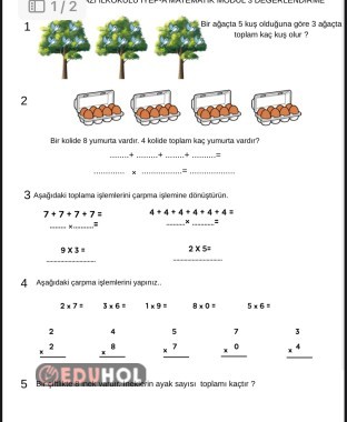 İyep matematik modül 3 değerlendirme soruları