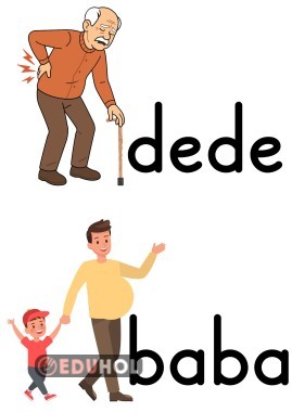 d ve b sesleri ayrımı, karıştırmamak için görseller