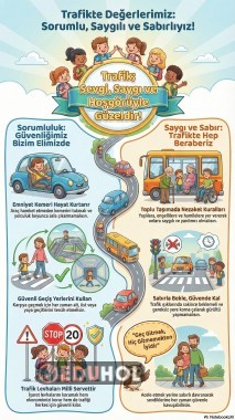 Trafik kurallar afiş