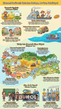 Üretim tüketim pano için afiş