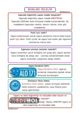 Sigara ile ilgili bilmemiz gerekenler