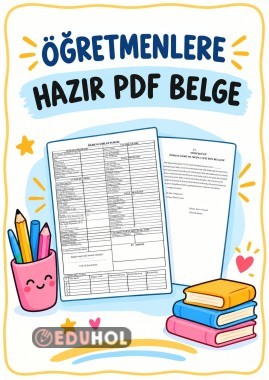ÖĞRETMENLERE HAZIR PDF BELGE ( ÖĞRENCİ BİLGİ FORMU- SOSYAL MEDYA İZİN BELGESİ)