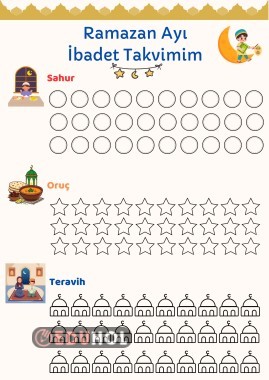 Ramazan Ayı İbadet Takvimim