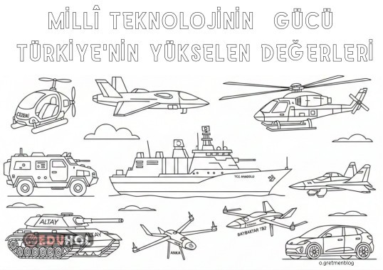 YERLİ MALI HAFTASI BOYAMA SAYFASI