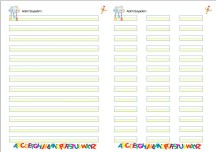 1.sınıf Dikte Çalışma Sayfaları