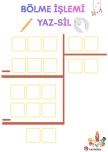 4.SINIF BÖLME İŞLEMİ (YAZ-SİL) ŞABLONU