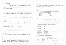 4.sınıf FEN BİLİMLERİ DEĞERLENDİRME SINAVI