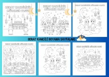 BERAT KANDİLİ BOYAMA SAYFALARI