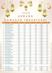 Ramazan İmsakiyesi (ANKARA)