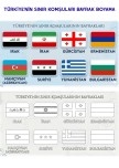 Türkiye'nin Sınır Komşuları Bayrak Boyama