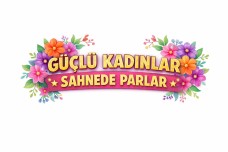 KADINLAR GÜNÜ ÇİÇEKLİ PANO BAŞLIK