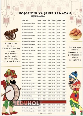 İMSAKİYE (U harfi)