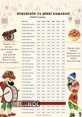 İMSAKİYE (Y harfi)