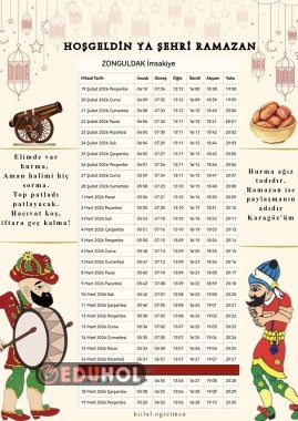 İMSAKİYE (Z harfi)