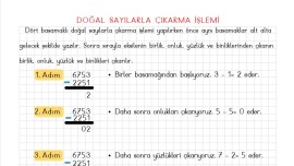 Doğal Sayılarla Çıkarma İşlemi