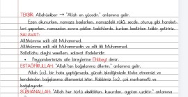 Tekbir - Salavat - Estağfirullah - Sübhanallah - Din Kültürü Defter Notu