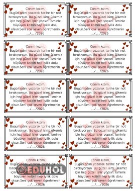 deftere ad yazma için tarihli not kız öğrenciler için