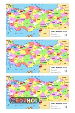HAYAT BİLGİSİ DEFTERİNE KES YAPIŞTIR TÜRKİYE HARİTASI