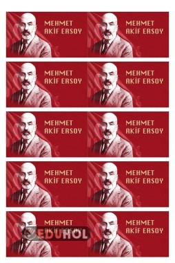 HAYAT BİLGİSİ DEFTERİNE YAPIŞTIRMAK İÇİN MEHMET AKİF ERSOY