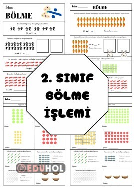 2. SINIF BÖLME İŞLEMİ
Bölme işlemine giriş için kullanabileceğiniz, öğrencilerin bölme mantığını fark etmeleri ve konuyu zihinlerinde yapılandırmaları için hazırlanmış çalışma sayfalarıdır. 

https://www.eduhol.com/kbelfin/documents/2--sinif-bolme-stratejileri-53256