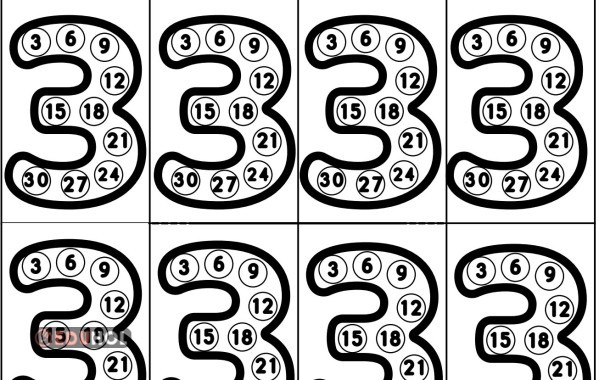 3'er Ritmik Sayma (deftere yapıştırmak için)