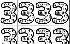 3'er Ritmik Sayma (deftere yapıştırmak için)