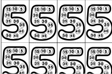 5'er ritmik sayma (deftere yapıştırmak için)