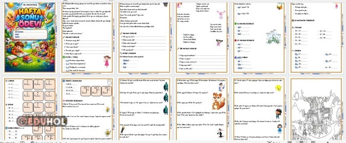 2. SINIF HAFTA SONU ÖDEVİ 28 MART 2026