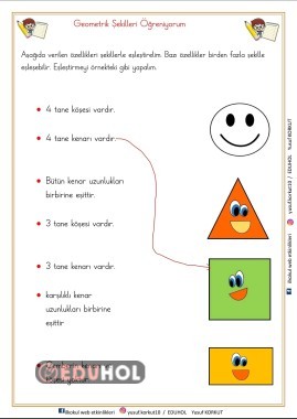 GEOMETRİK ŞEKİLLER ETKİNLİK1