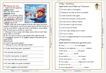2. SINIF Gülümseyen Kar Tanesi OKUMA ANLAM VE DEĞERLENDİRME ETKİNLİĞİ