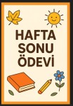 2. SINIF  HAFTA SONU ÖDEVLERİ