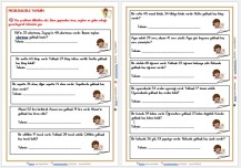 2. SINIF MATEMATİK -PROBLEMLER TAHMİN