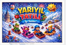 YARIYIL TATİLİ DİJİTAL PANO 1