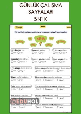 5N1K ÇALIŞMA SAYFASI
