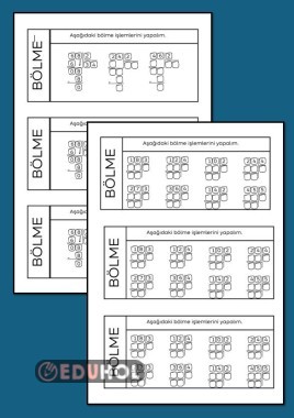 BÖLME İŞLEMİ DEFTERE YAPIŞTIRMA