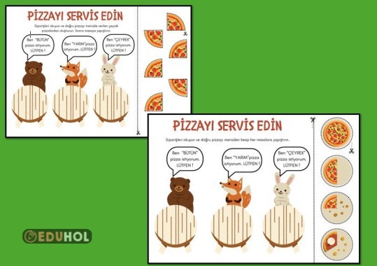 BÜTÜN-YARIM-ÇEYREK EĞLENCELİ BİR ETKİNLİK