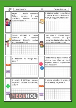 DESTE-DÜZİNE PROBLEMLER ÇALIŞMA KAĞIDI