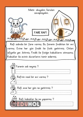 F SESİ OKUMA ANLAMA ÇALIŞMA KAĞIDI