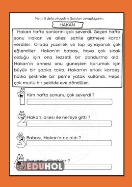 H SESİ OKUMA ANLAMA METNİ ÇALIŞMA KAĞIDI