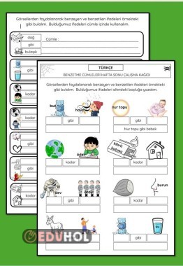 HAFTA SONU BENZETME İFADELERİ ÇALIŞMA KAĞIDI