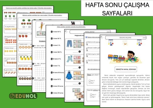 HAFTA SONU ÇALIŞMA KAĞITLARI MATEMATİK AĞIRLIKLIDIR.