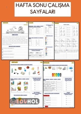 HAFTA SONU ÇALIŞMA SAYFALARI. GÜLE GÜLE KULLANIN